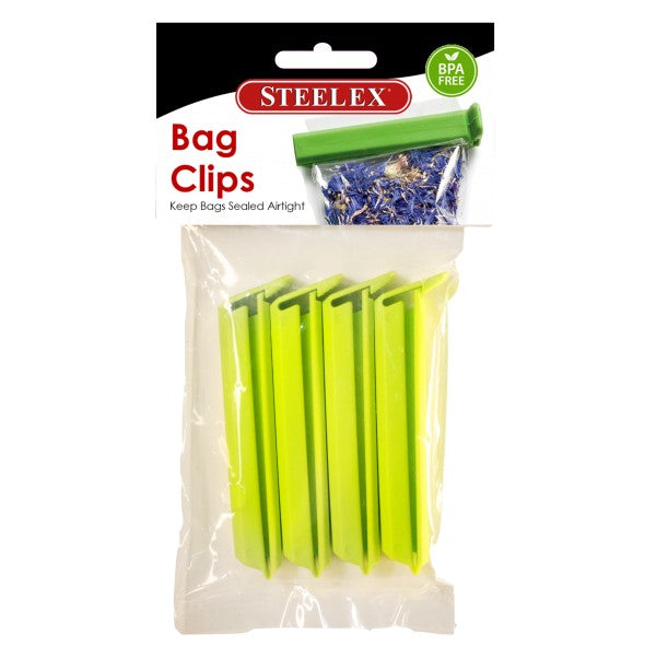 4pk Bag Clips - Steelex