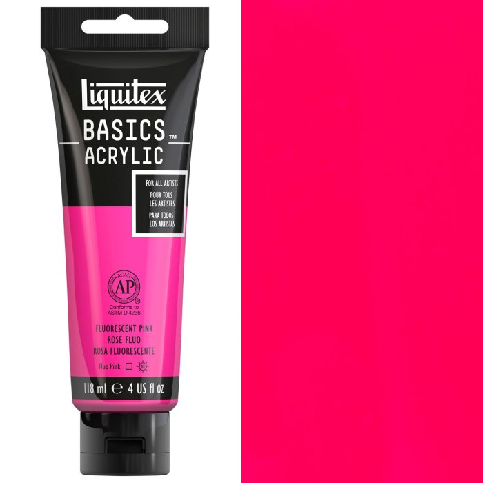 Liquitex Basics Acrylic 118Ml Fluorescent Pink
