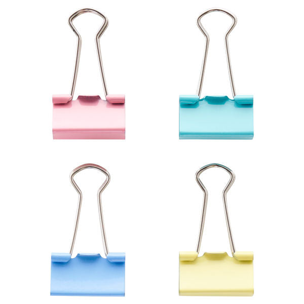 Concept 4pk 25mm Foldback Clips