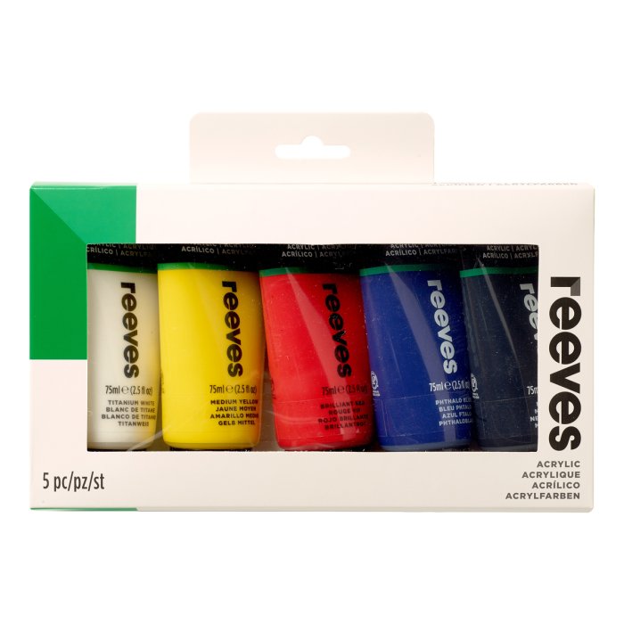 Reeves Fine Acylics Set 5x75ml