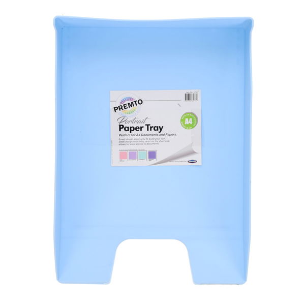 Premto A4 Paper Tray Cornflower Blue
