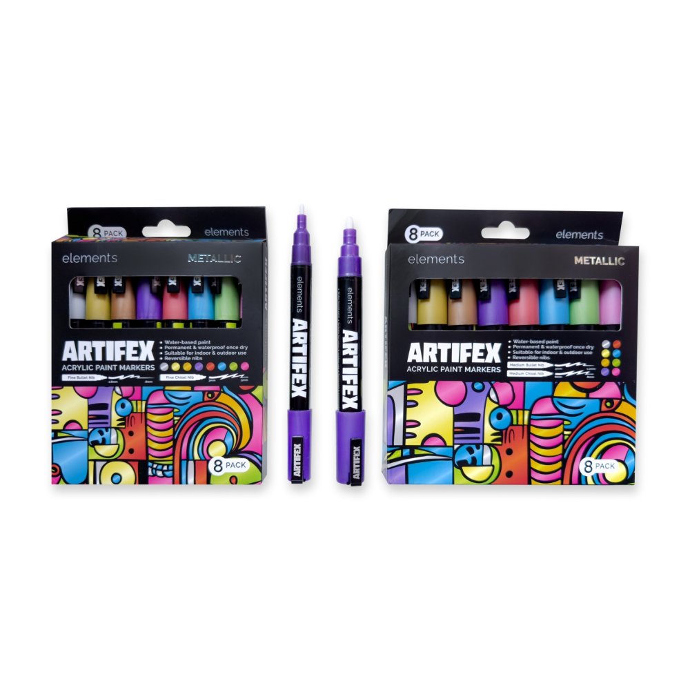 Elements 8pk Artifex Acrylic Paint Markers