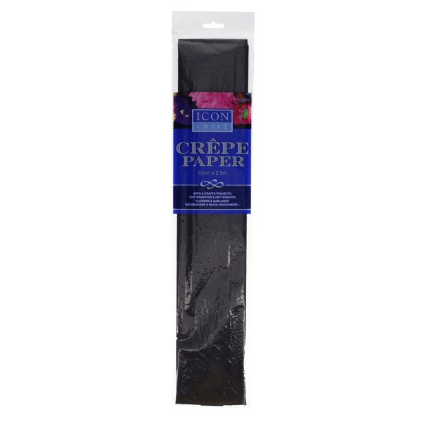 Icon Crepe Paper Black