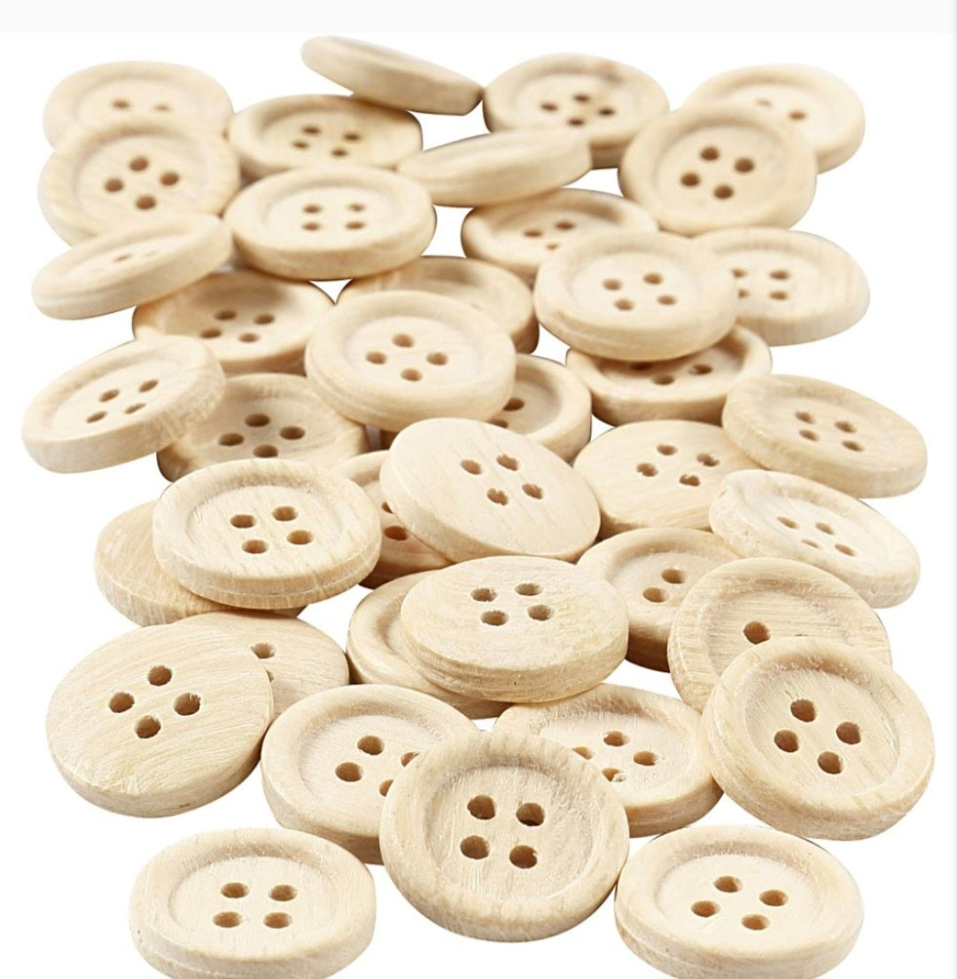 Wooden Craft Buttons