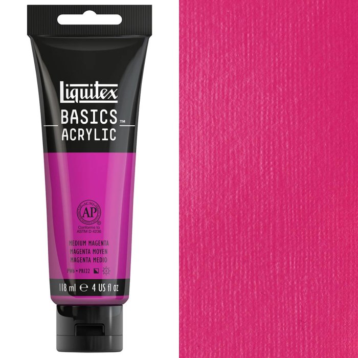 Liquitex Basics Acrylic 118Ml Med Magenta