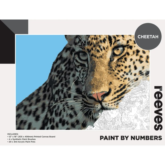 Reeves Paint by Numbers Cheetah