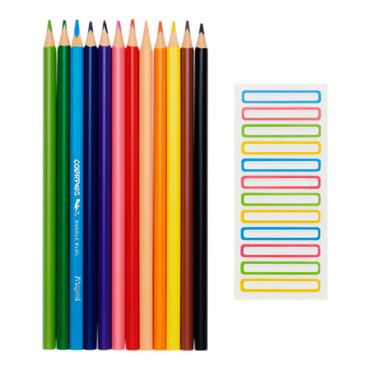 Color'peps 12pk Colouring Pencils with Labels