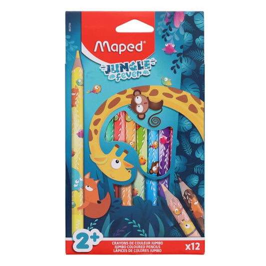 Maped
12pk Jungle Fever Jumbo Colouring Pencils