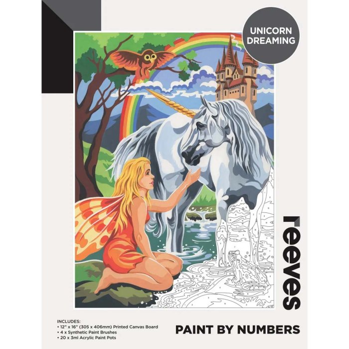 Reeves Paint by Numbers Unicorn Dreaming