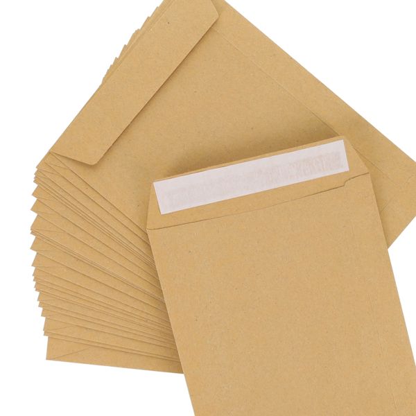 Premail C5 Peel & Seal Envelopes 25pk Manilla