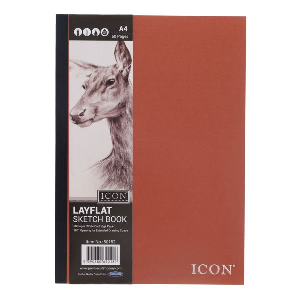 A4 Lay Flat Sketch Book 105gsm