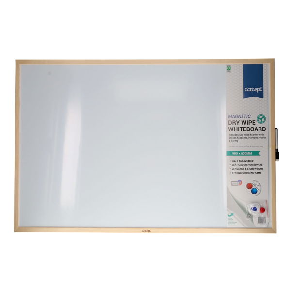 Magnetic Whiteboard 90x60cm