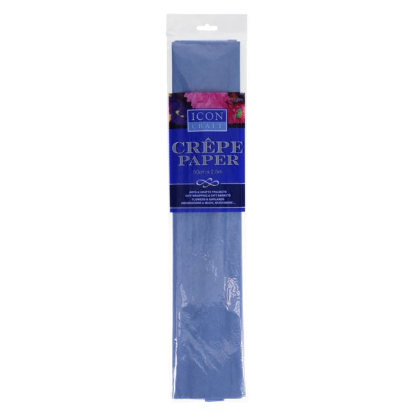Icon Crepe Paper Dark Blue