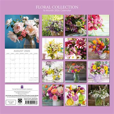 2026 Calendar Floral Collecton