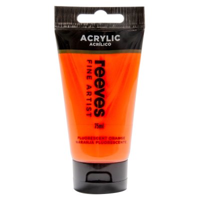 Reeves Acrylic 75ml Fluorescent Orange