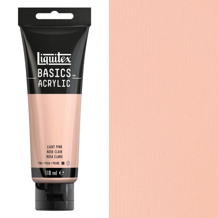 Liquitex Basics Acrylic 118ml Light Portrait Pink