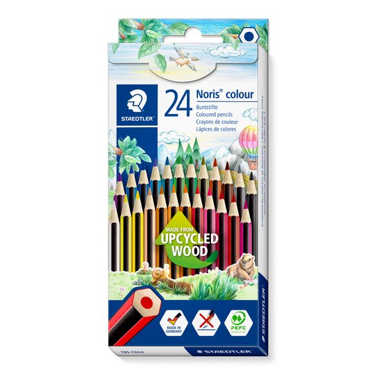 24 NORIS COLOURING PENCILS