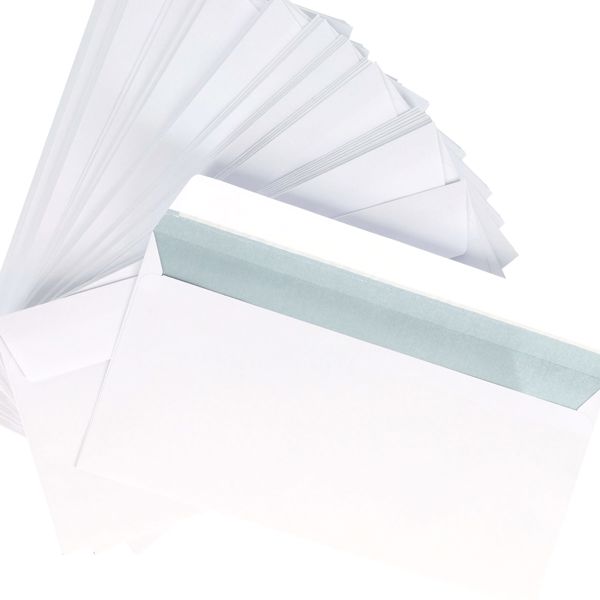 DL Envelope White 50PK Self Seal
