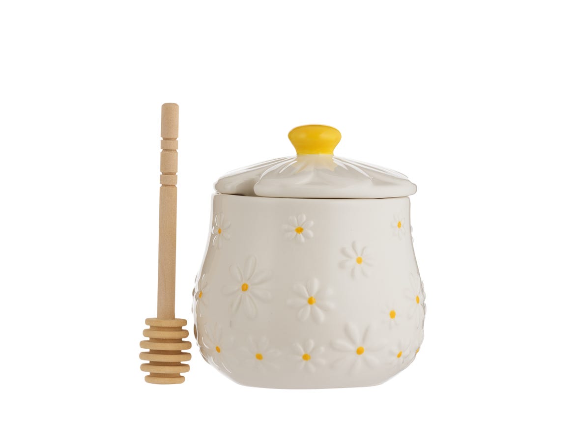 Daisy Honey Pot & Drizzler