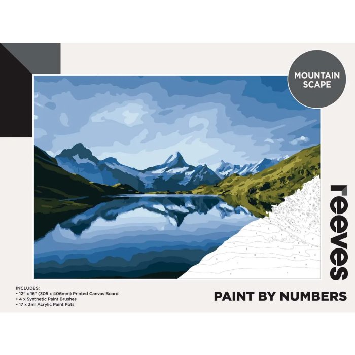 Reeves Paint by Numbers Mountain