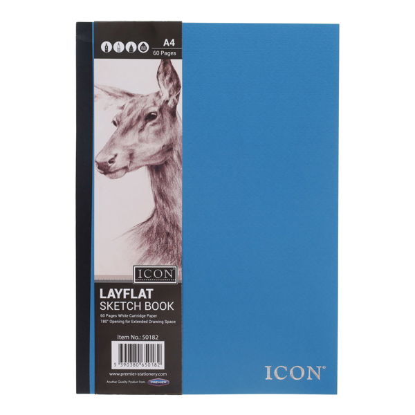 A4 Lay Flat Sketch Book 105gsm