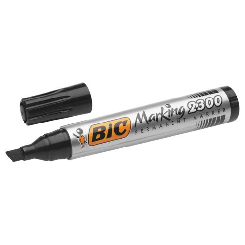 BIC Permanent Marker Chisel Head Black