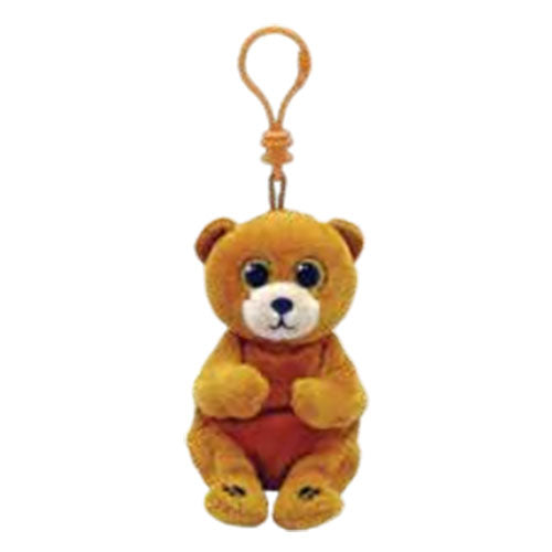 TY Duncan Bear Beanie Bellies Keyclip