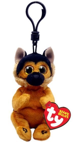 TY Ace German Shepherd Beanie Bellies Keyclip
