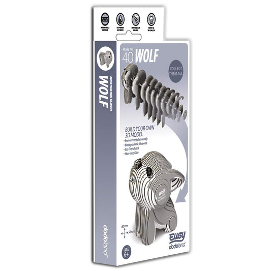 EUGY Wolf 3D Model Craft Kit
