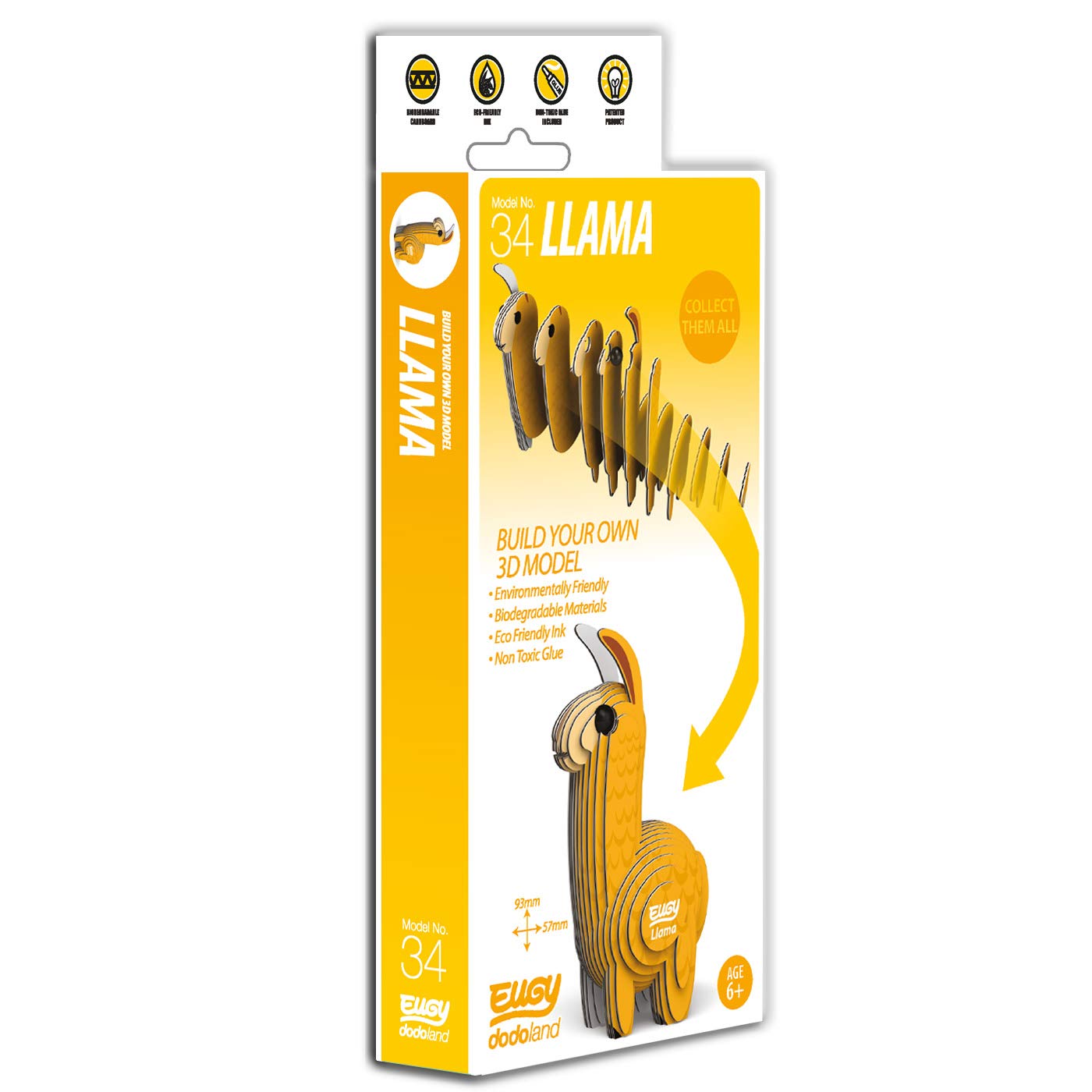EUGY Llama 3D Model Craft Kit