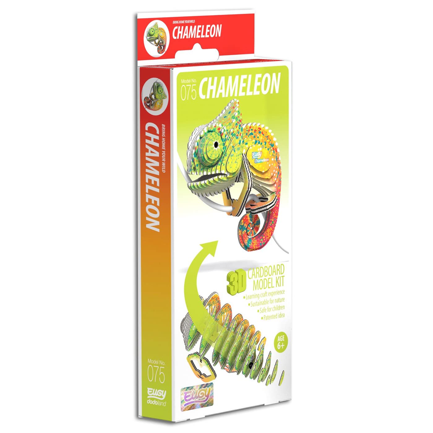 EUGY Chameleon 3D Model Craft Kit