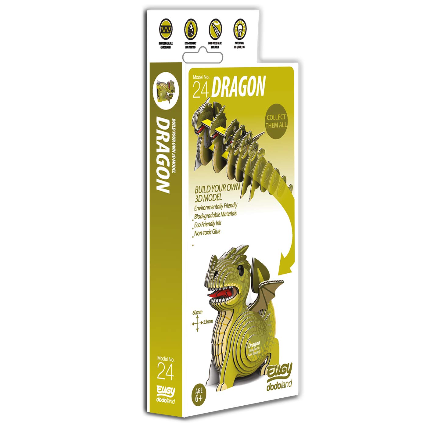 EUGY Dragon 3D Model Craft Kit