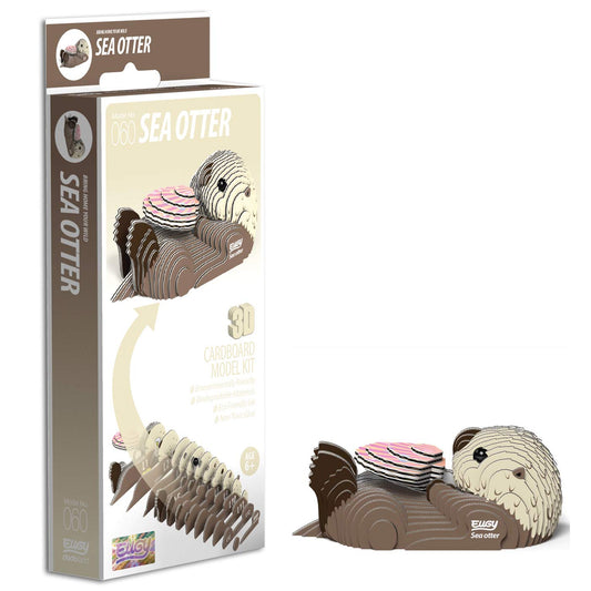 EUGY Sea Otter 3D Model Craft Kit