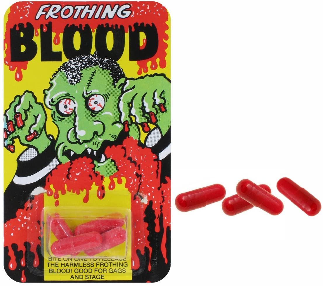 BLOOD CAPSULES PRACTICAL JOKE