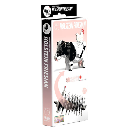 EUGY Holstein Friesian Cow 3D Model Craft Kit