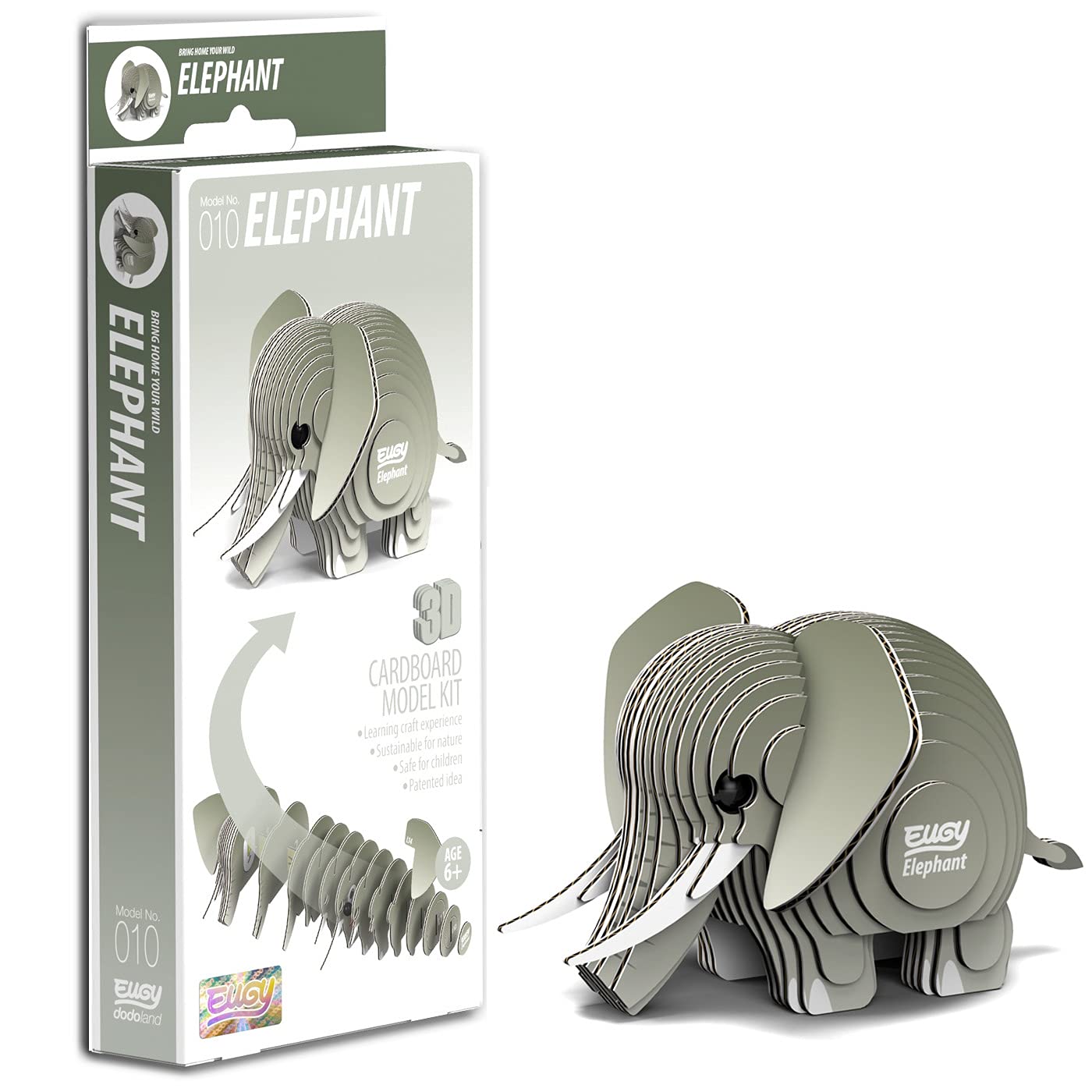 EUGY Elephant 3D Model Craft Kit