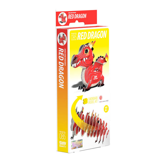 EUGY Red Dragon 3D Model Craft Kit