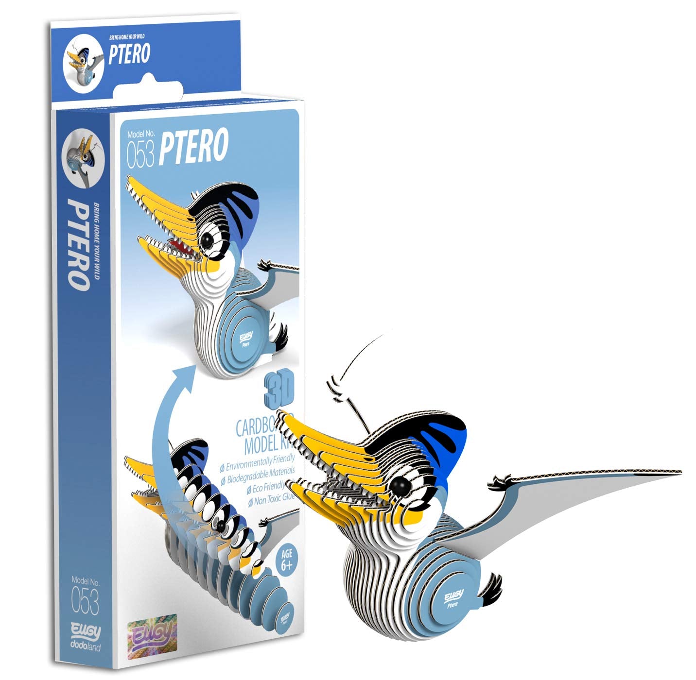 EUGY Pterodactyl 3D Model Craft Kit