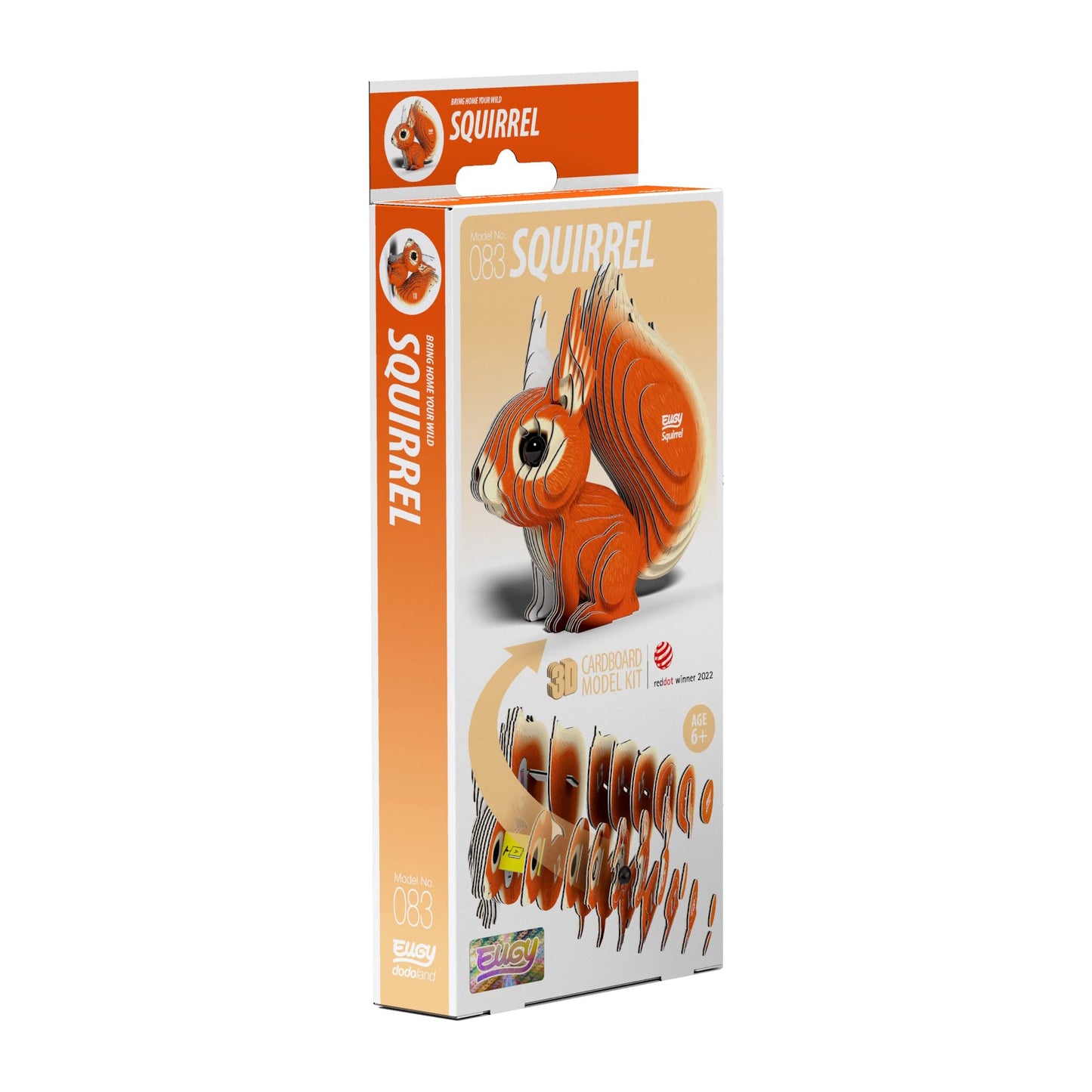 EUGY Squirrel 3D Model Craft Kit