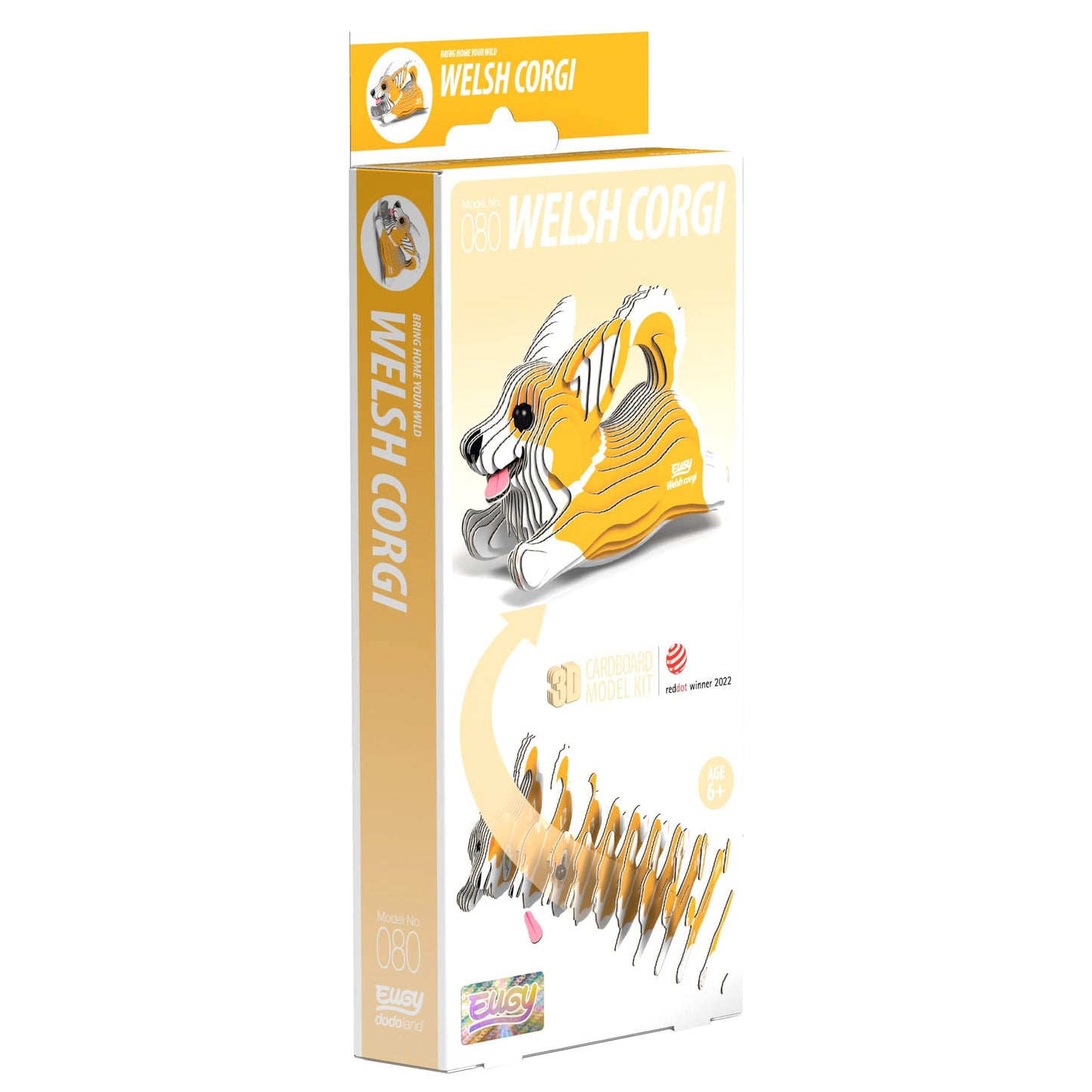 EUGY Welsh Corgi 3D Model Craft Kit