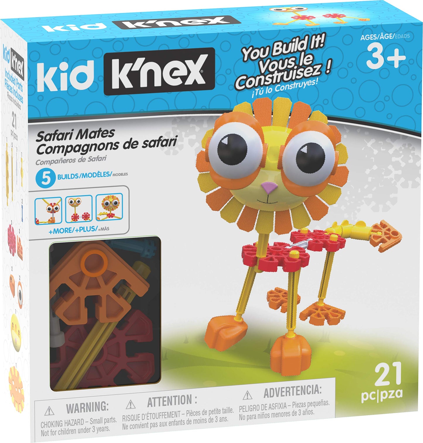 Kid K''NEX Safari Mates 5 Model Building Set