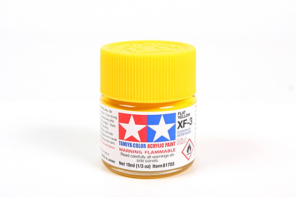 Tamiya Acrylic Mini XF-3 Flat Yellow Paint