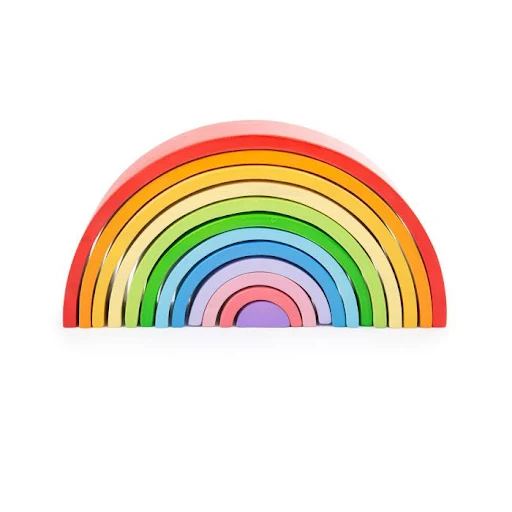 Bigjigs Wooden Stacking Rainbow Large
