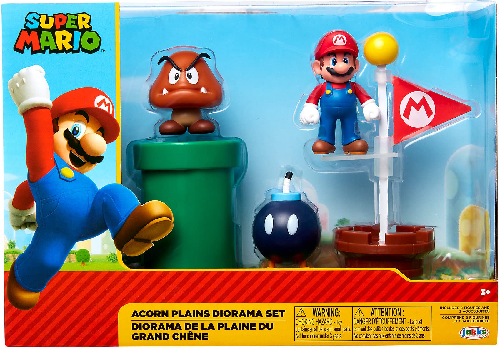NINTENDO SUPER MARIO IN ACORN DIORAMA Best NINTENDO Gifts
