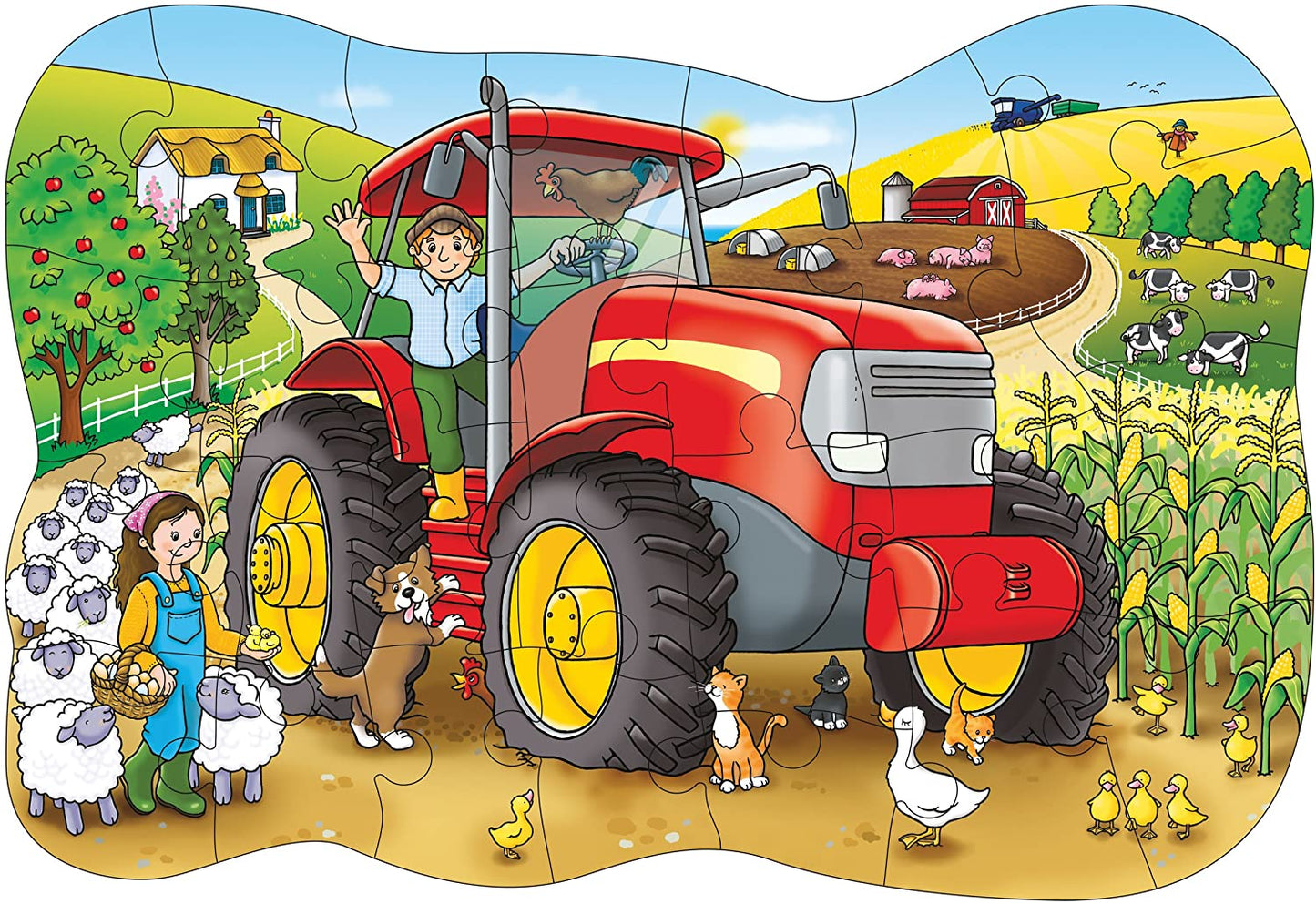 ORCHARD BIG TRACTOR JIGSAW PUZZLE