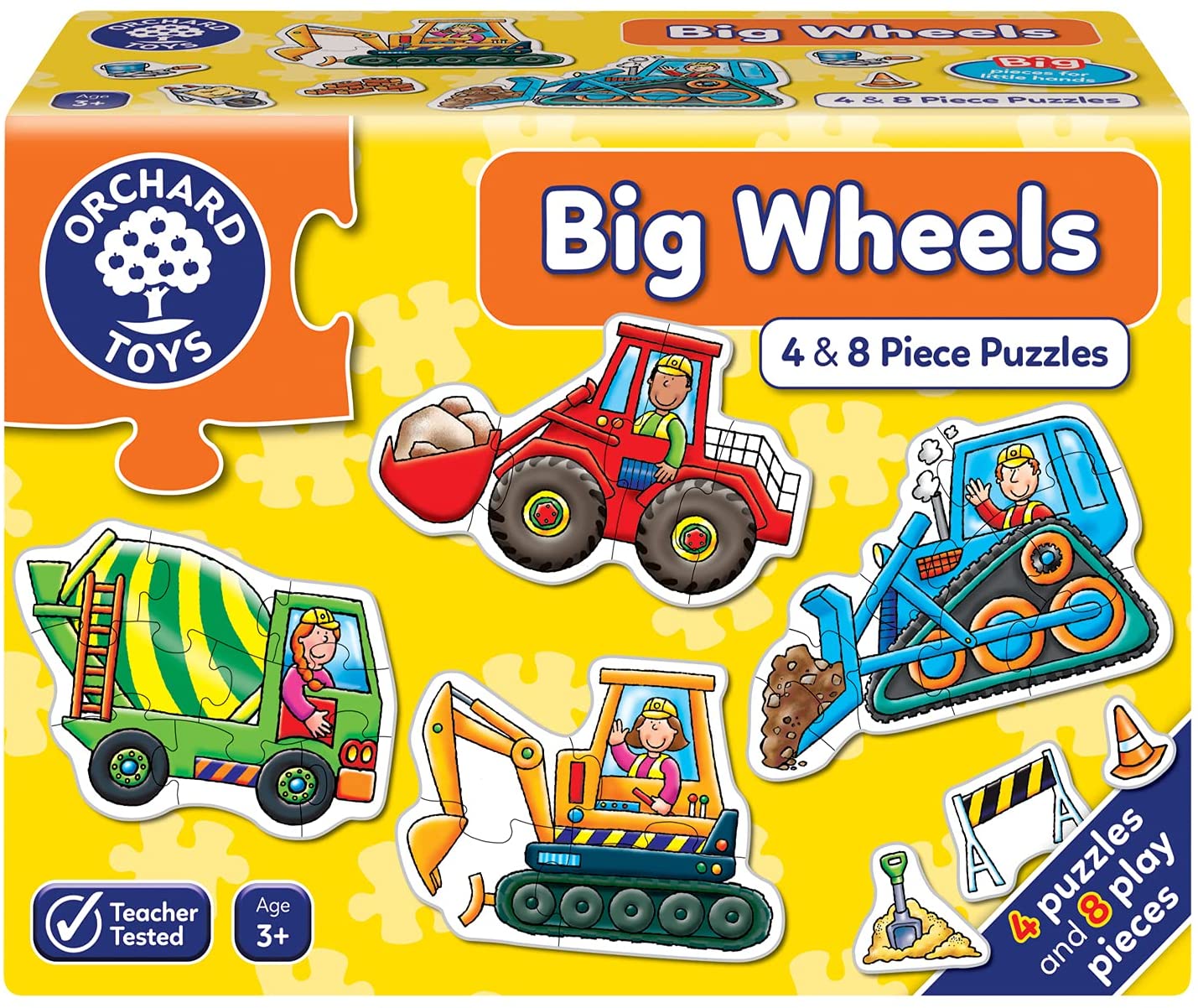 ORCHARD TOYS BIG WHEELS JIGSAW PUZZLE