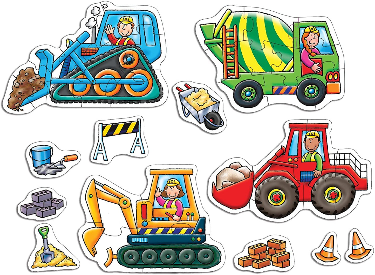 ORCHARD TOYS BIG WHEELS JIGSAW PUZZLE