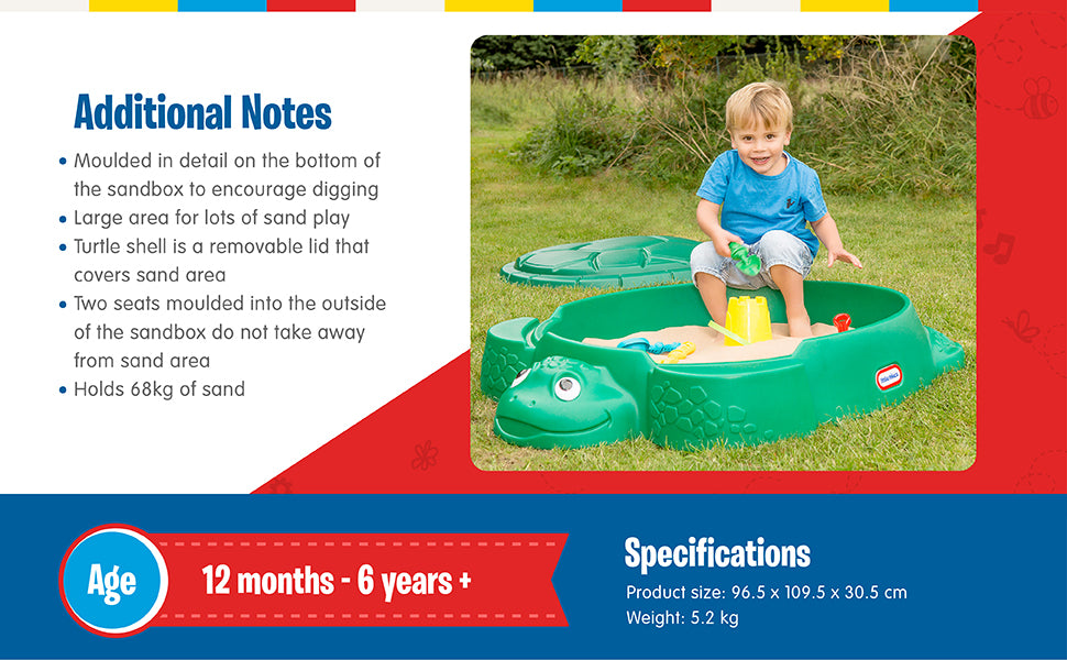 LITTLE TIKES TURTLE SANDBOX