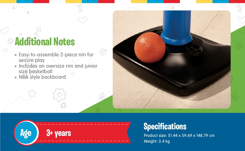 LITTLE TIKES TOT SPORTS EASY SCORE BASKETBALL SET