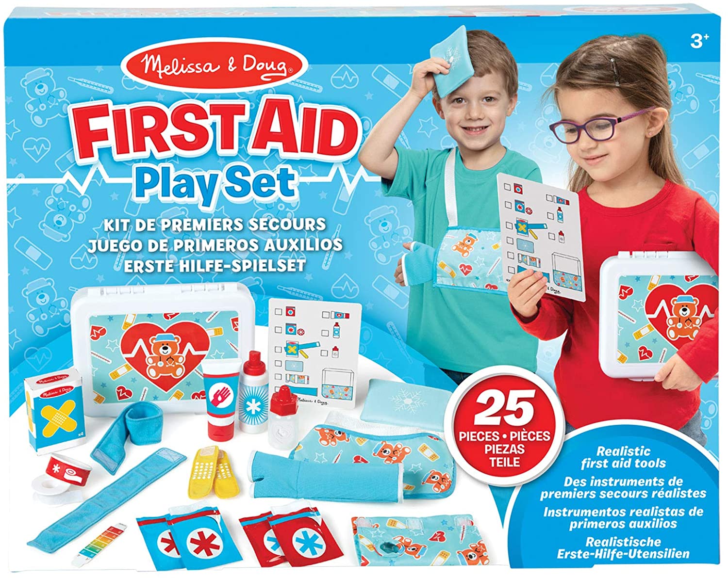 Doctor Play Set: Melissa & Doug Get Well Doctor's Kit Play Set – 25 Toy  Pieces - Science Shop For Kids